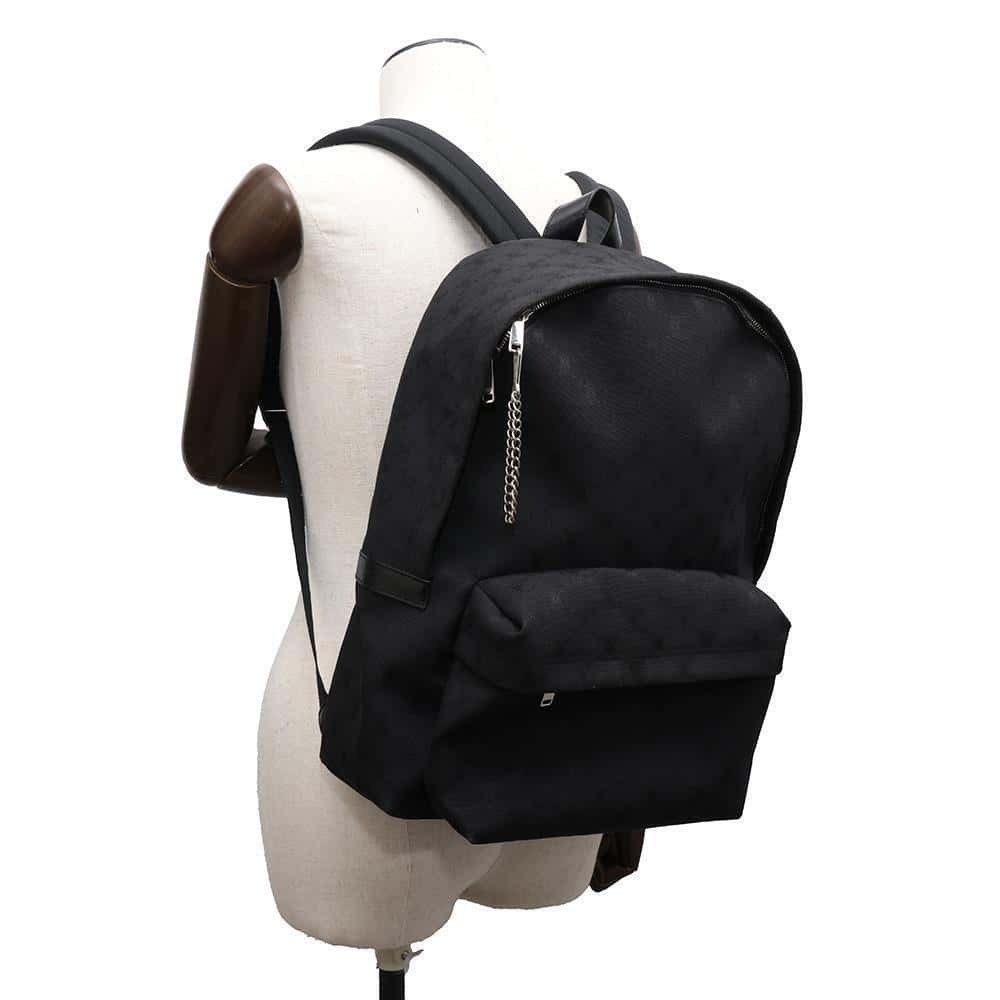 Celine Triomphe Canvas Backpack Rucksack Daypack Black Bag - Picture 4 of 12